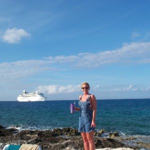 ME at Cococay, Bahamas