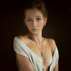 Unbuttoned sweater