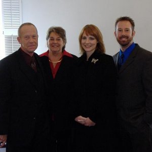 With my family at a Wedding