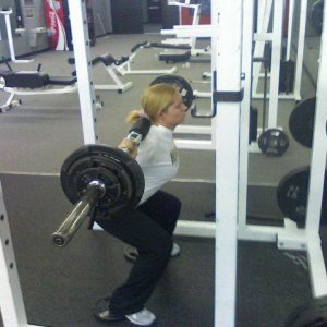 me doing some weak squats...