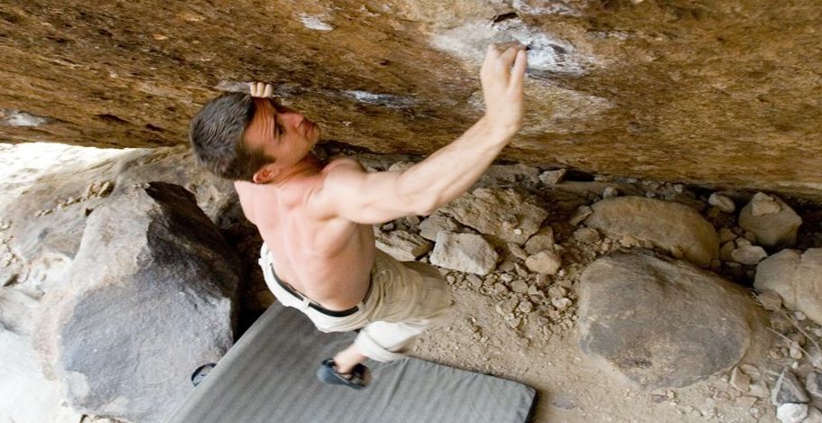 Climbing in Hueco Tanks, TX