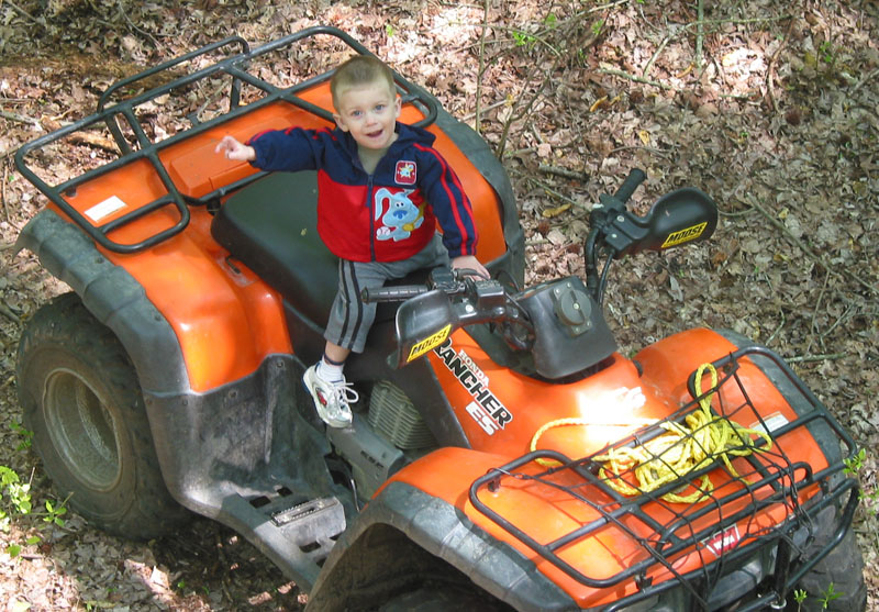 My son Jax out for a ride