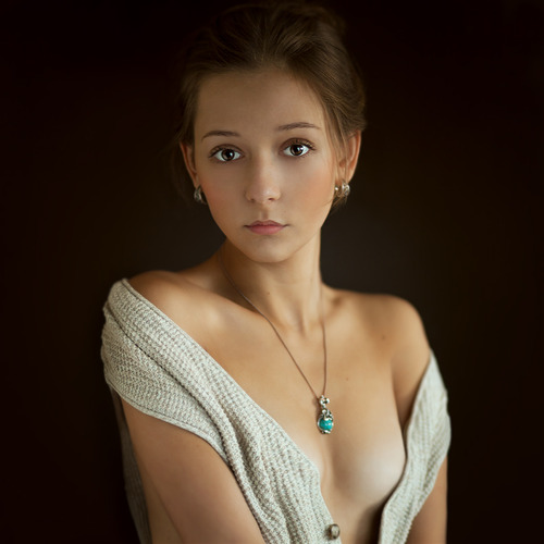 Unbuttoned sweater