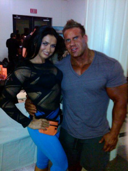 With Mister Olympia