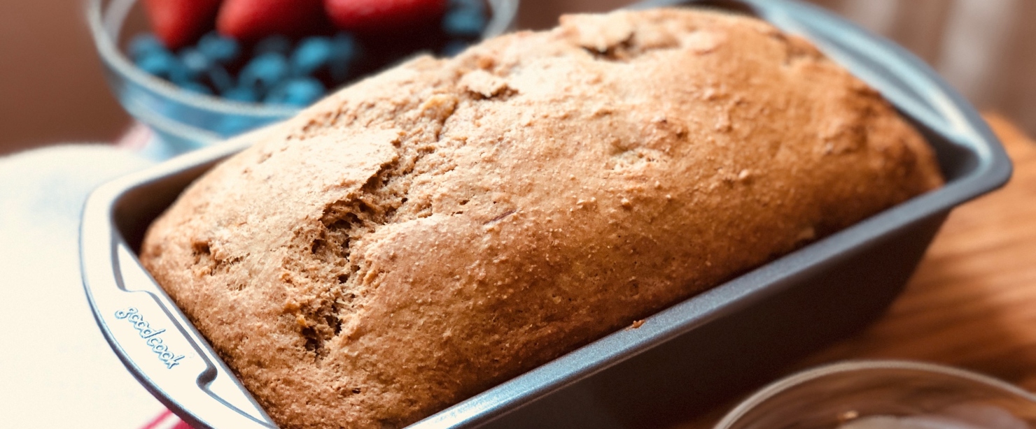 gut-healthy recipes: whole wheat banana bread