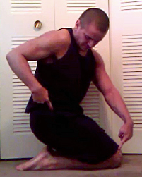 As you can see, I've squatted as low as is possible and I'm still no where near legal depth because of how far forward my knees have traveled.