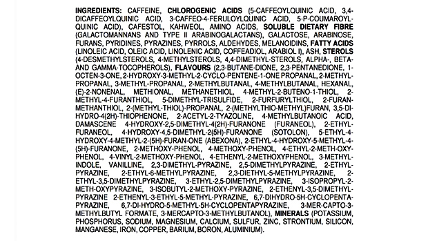 Coffee Ingredients