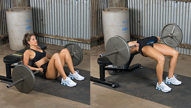 Hip Thrust demonstrated by Katie Cole