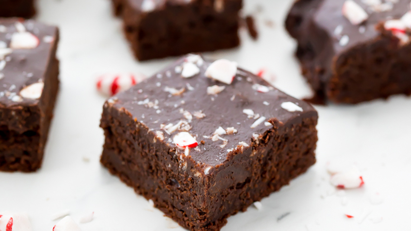 peppermint frosted brownies