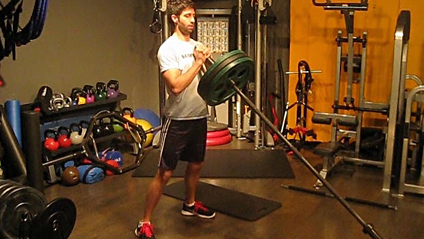 Landmine Squat Bottom