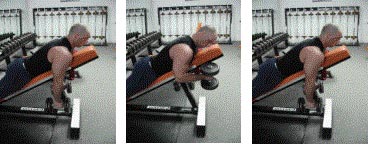 Reverse incline hammer dumbbell curl