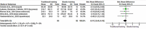 Meta-study | Strength training with weights equivalent to strength training with elastic bands