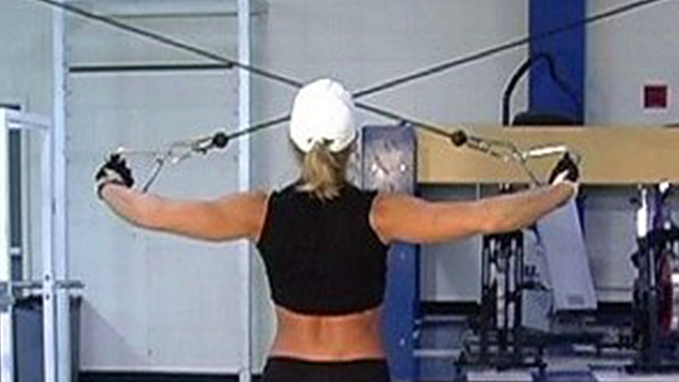 High pulley rear delt