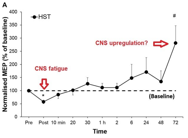 Time-course of CNS fatigue