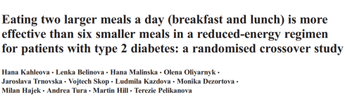 Weight loss: faster and healthier with 2 meals a day Weight loss: faster and healthier with 2 meals a day