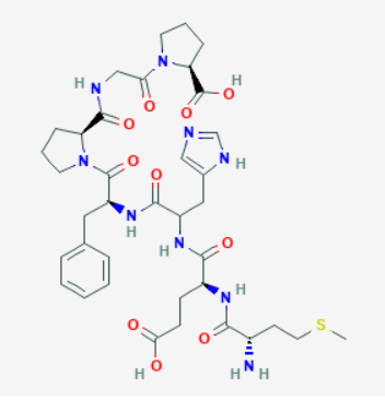 Image of Semax without the N-acetyl side chain Image of Semax without the N-acetyl side chain
